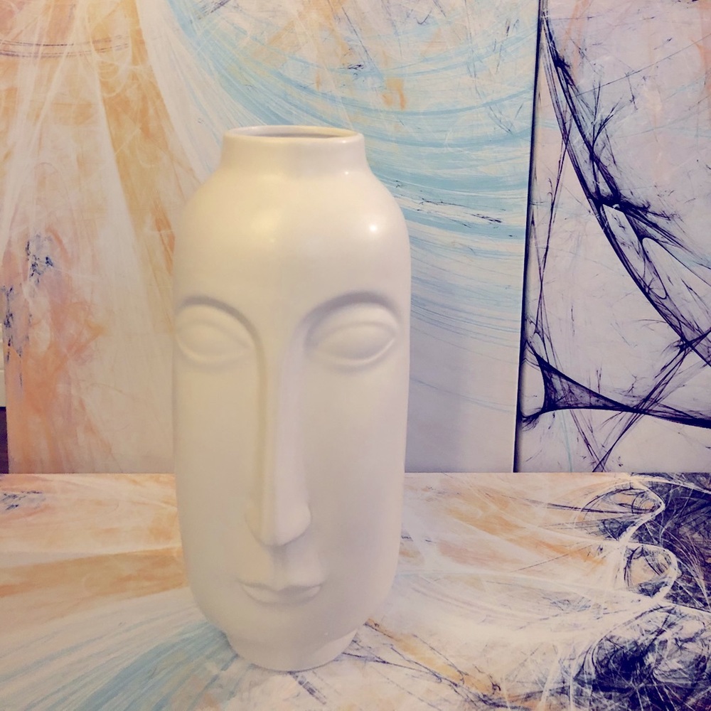 Vase face ceramic